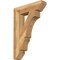 Ekena Millwork Balboa Slat Rough Sawn Bracket, Western Red Cedar, 4"W x 18"D x 26"H BKT04X18X26BOA06RWR - alternate 1